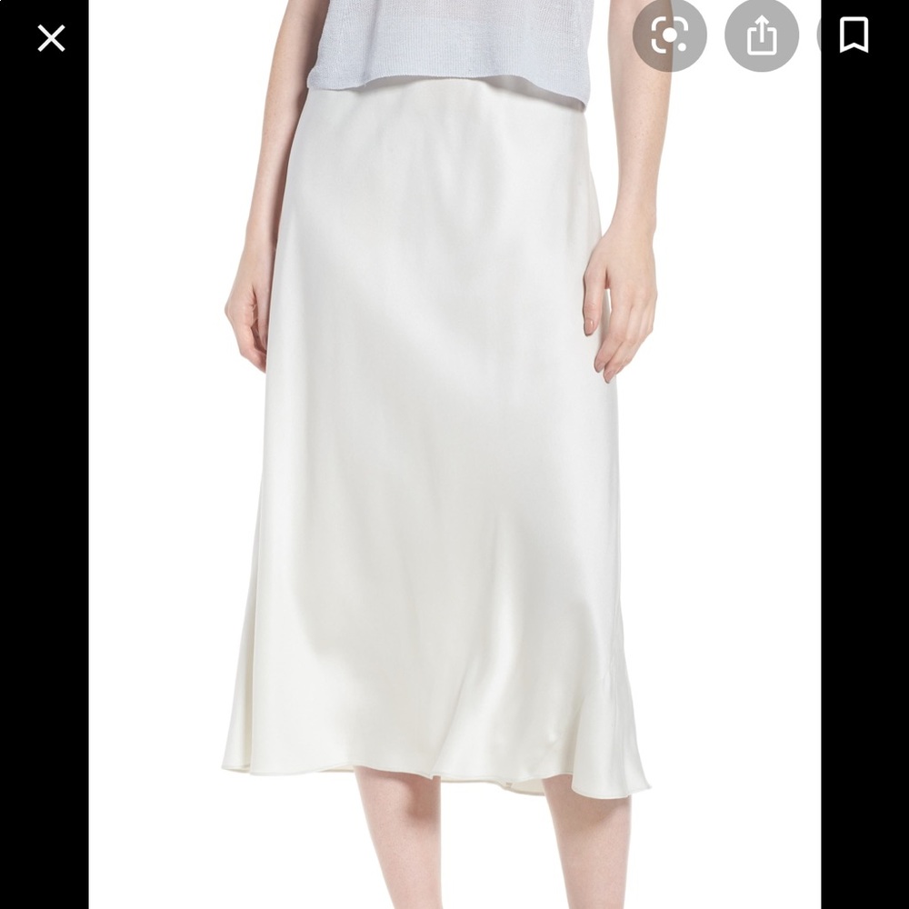Eileen Fisher bias cut silk skirt medium NWOT